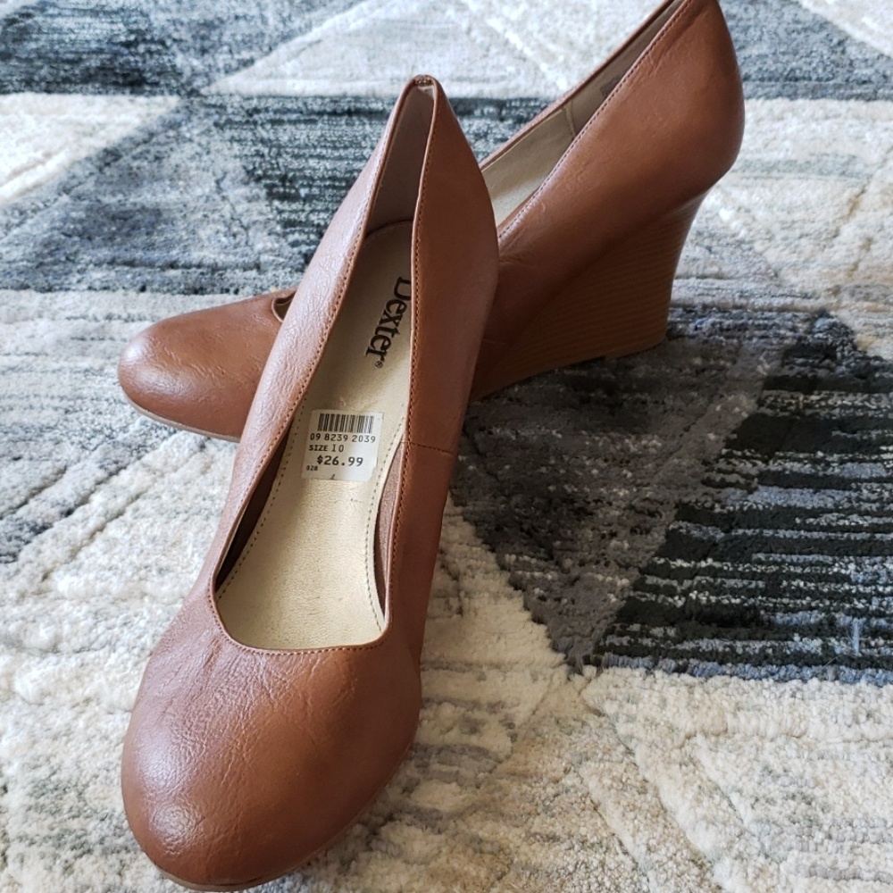 Wedge Work Brown Heels